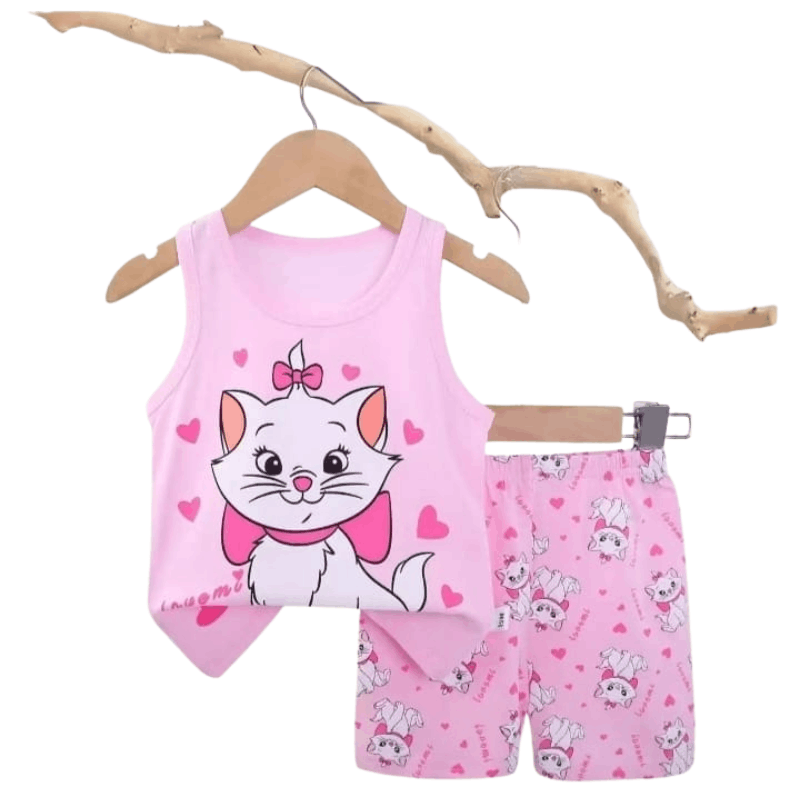 বাচ্চাদের গেঞ্জি সেট ২ পিস (গেঞ্জি+প্যান্ট) (Tank Top)